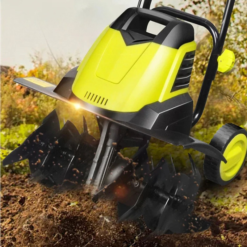 Soil Tilling Cultivator - Electric Soil Loosener Mini Tiller Small