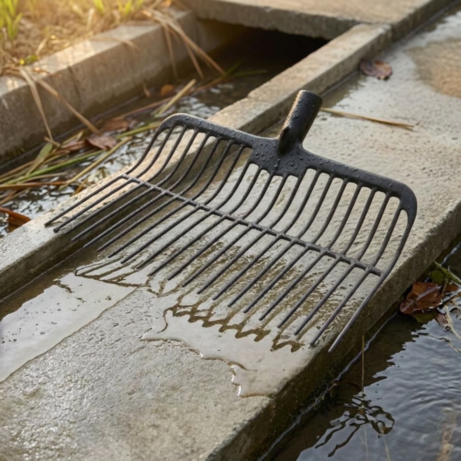 Agriculture Farming Tool - Paddy Fork Head Socket Top Rake-Like