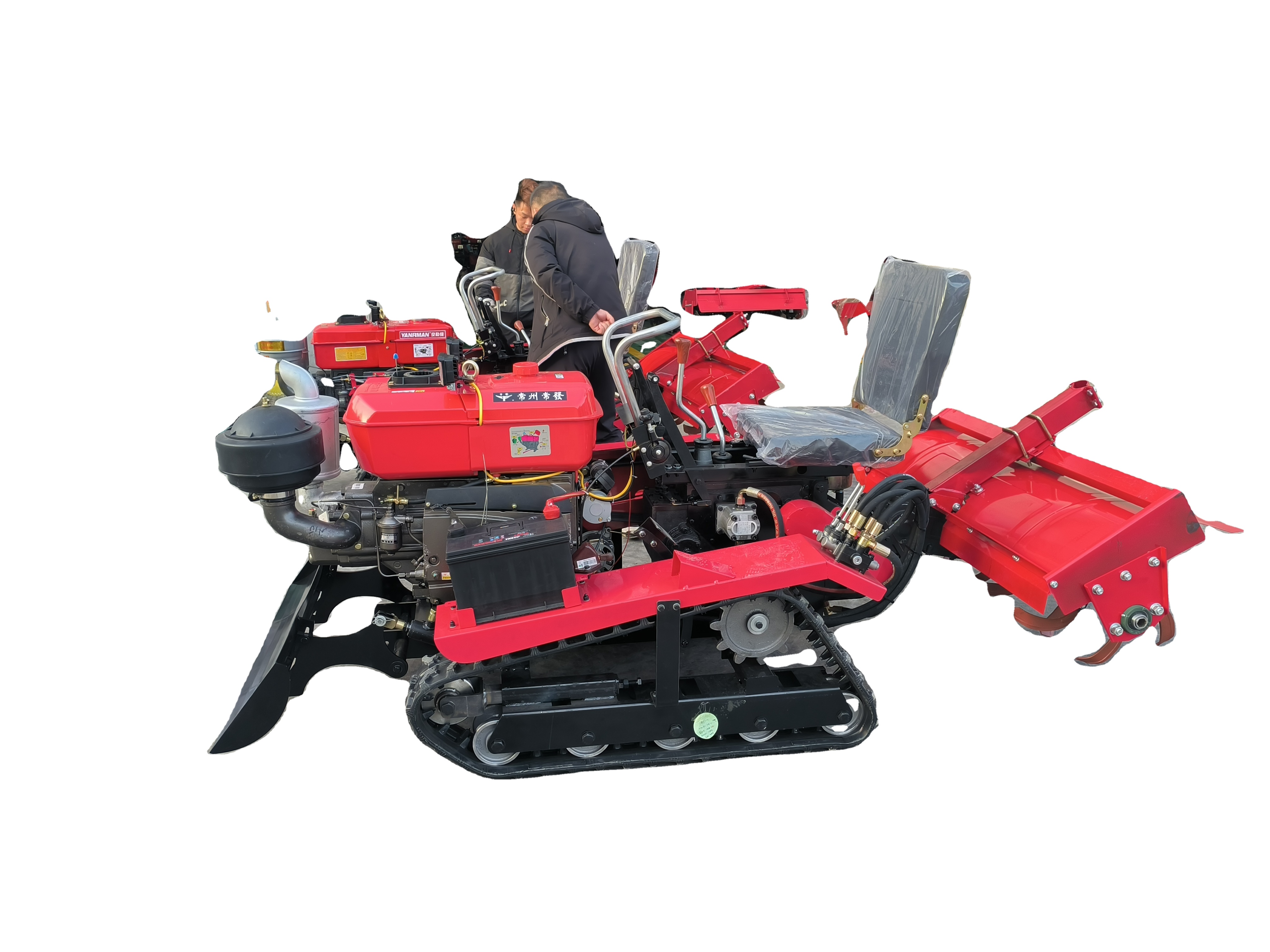 Crawler Rotary Tiller 35Hp 50H - Soil Tilling Cultivator recension och pris