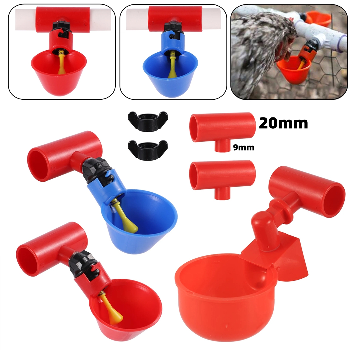 9mm Thread Interface Automatic - Chicken Nipple Drinker recension och pris