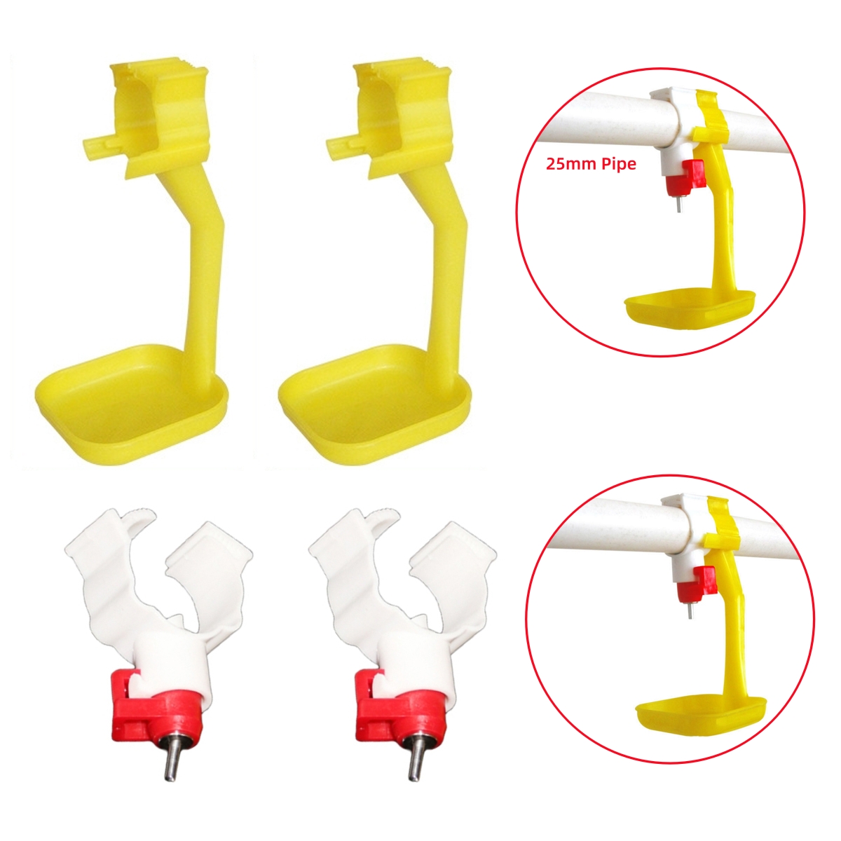40Pcs Chicken Duck Hanging Cup - Chicken Nipple Drinker recension och pris