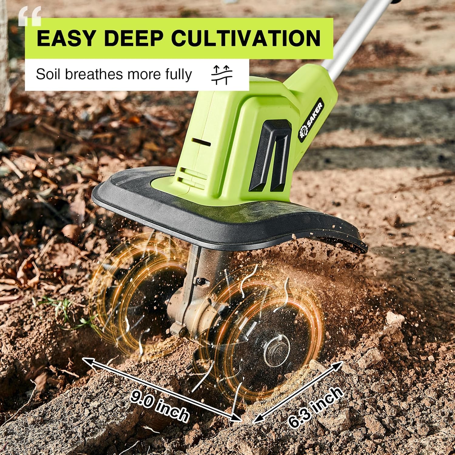 Cordless Electric Garden Tille - Soil Tilling Cultivator recension och pris