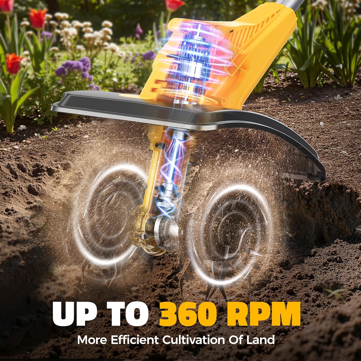 Cordless Tiller Cultivator Com - Agriculture Farming Tool recension och pris