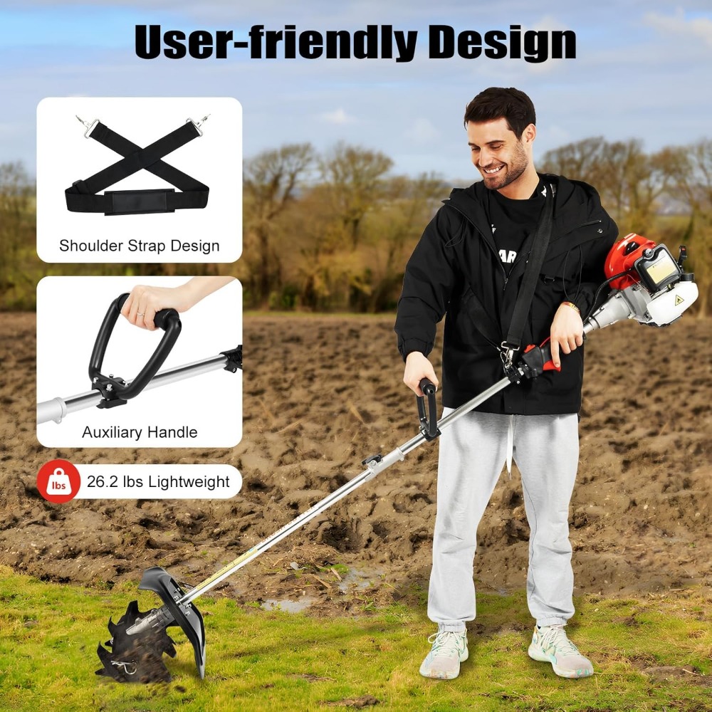 51.7CC 1.45kW Gas Powered Cult - Soil Tilling Cultivator recension och pris