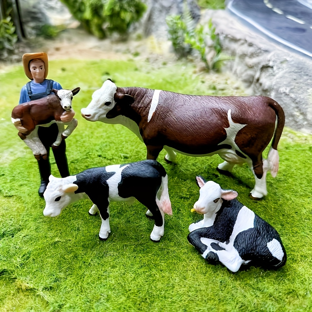 Farm Farmer And Cow Model Set  - Farming Agriculture Stocks recension och pris