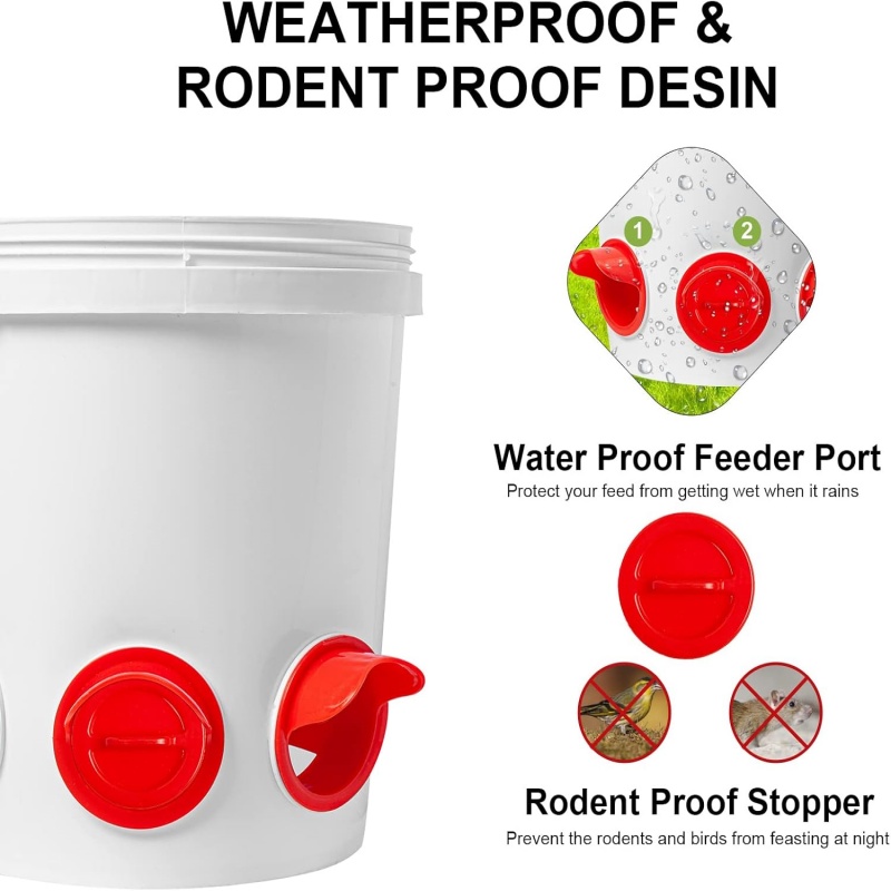 Automatic Gravity Chicken Feed - Chicken Nipple Drinker recension och pris